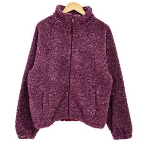 Urban Outfitters High Pile Fleece Mock Neck Full Zip Jacket Men's Medium